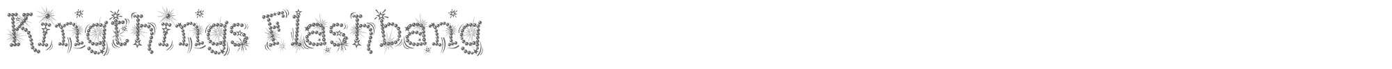Kingthings Flashbang Kingthings Flashbang.ttf font preview